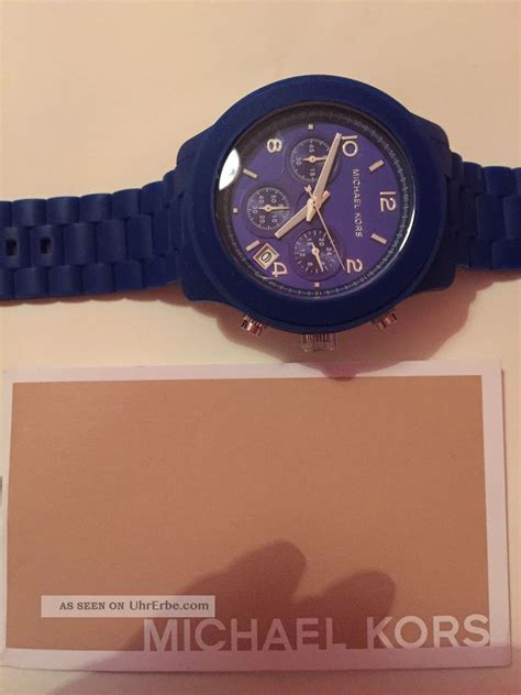 michael kors uhr schwarz blau